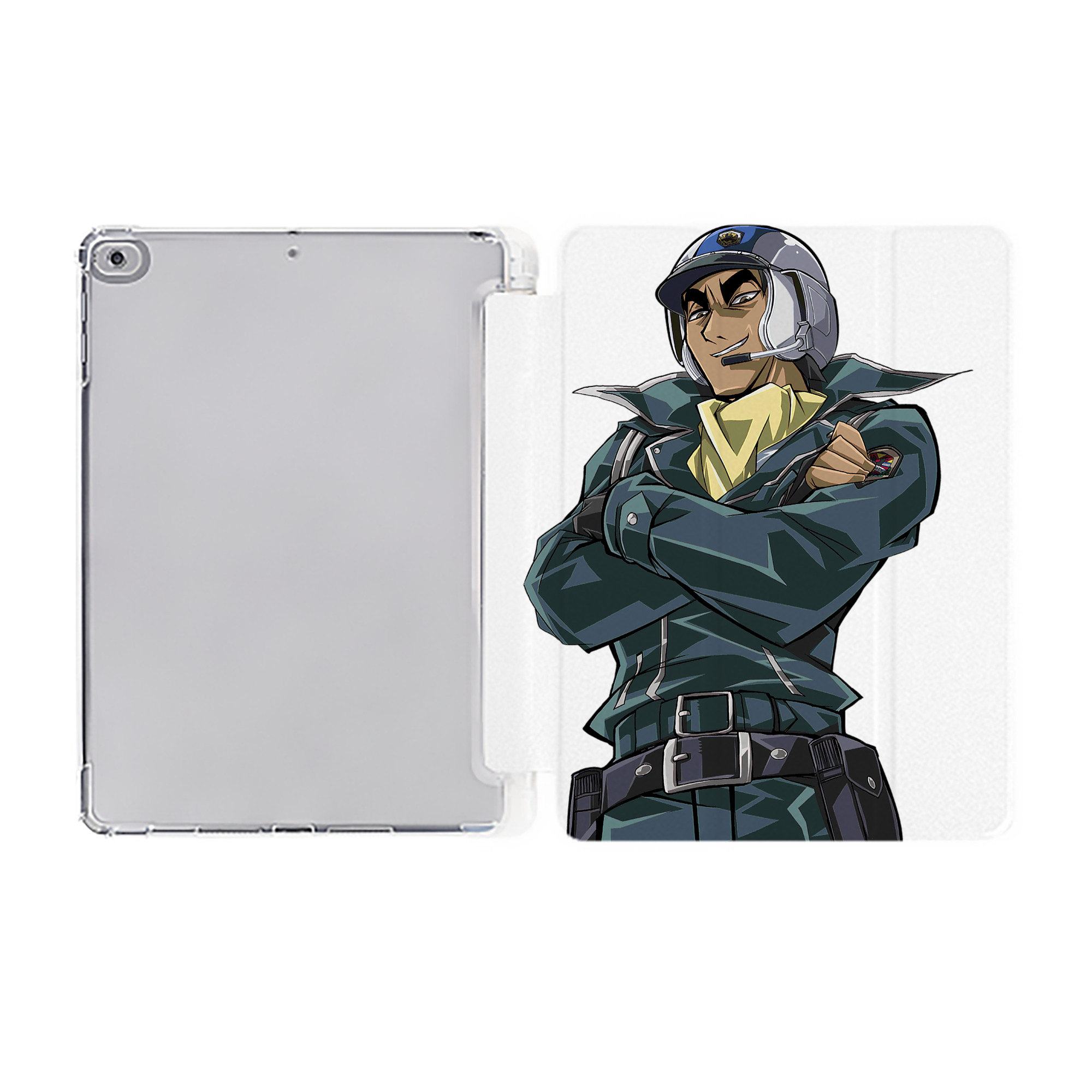 （画像用） 遊☆戯☆王 Yu-Gi-Oh! IPad ケース ペン収納付き 三つ折りスタンド PUレザー×シリコン 対応機種9.5/10.5/10.9インチ